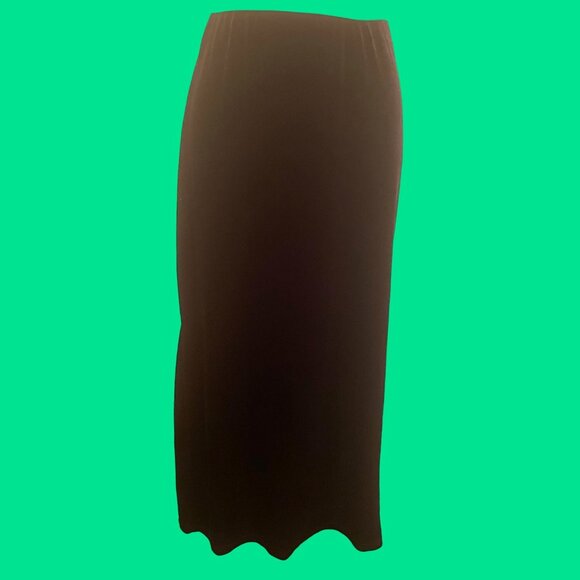 Jouly Vintage 90s  Velvet Long Maxi skirt stretch waist Made in USA Large - Picture 1 of 9